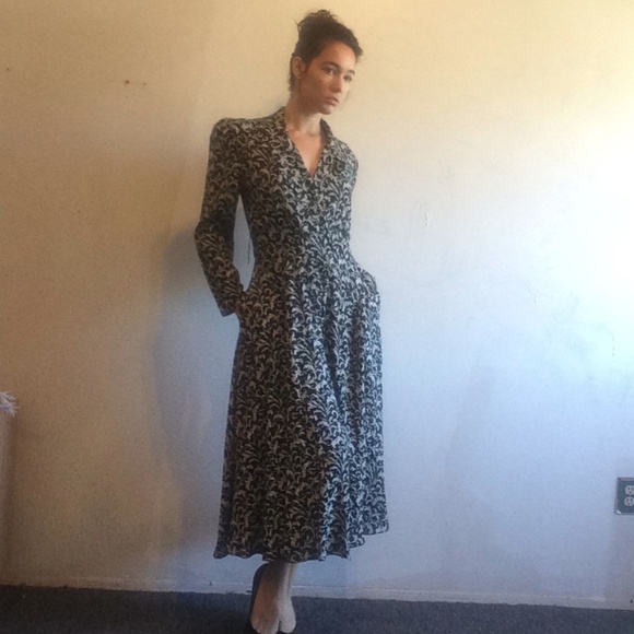 April Rain Dresses & Skirts - VINTAGE April Rain Long Sleeved Maxi Dress Small